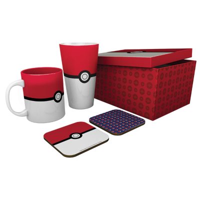 Pokemon - XXL Glass - Mug - 2 Costers Pokeball
