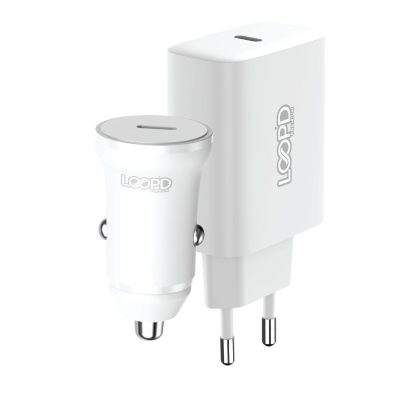 LOOP'D 1 Port PD Car And Wall Charger - 20W