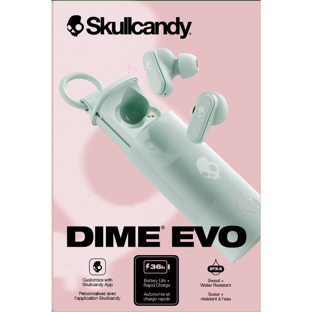 Skullcandy Dime® Evo True Wireless Earbuds - Preppy Sage - Image 4
