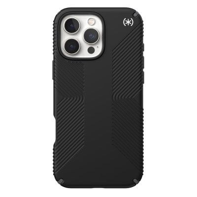 Speck Presidio2 Grip Case - Apple iPhone 16 Pro Max - Black & Slate Grey