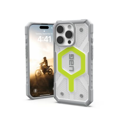 UAG Pathfinder Clear Magsafe Case - Apple iPhone 16 Pro - Neon