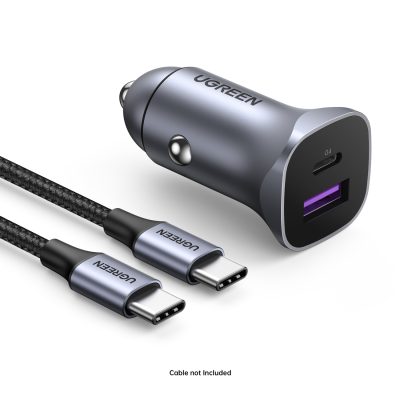 UGREEN Dual PD/USB Car Charger - 30W