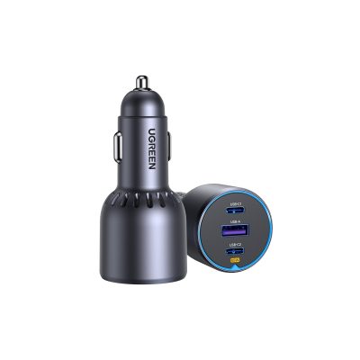 UGREEN Trio PD Car Charger 75W - Space Grey