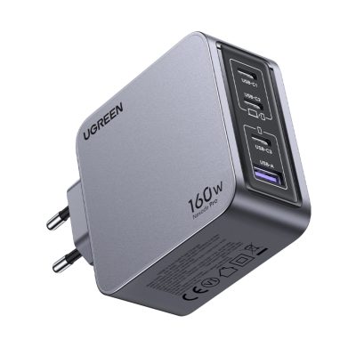 UGREEN Nexode Pro 4 Port PD/USB Wall Charger 160W - Grey